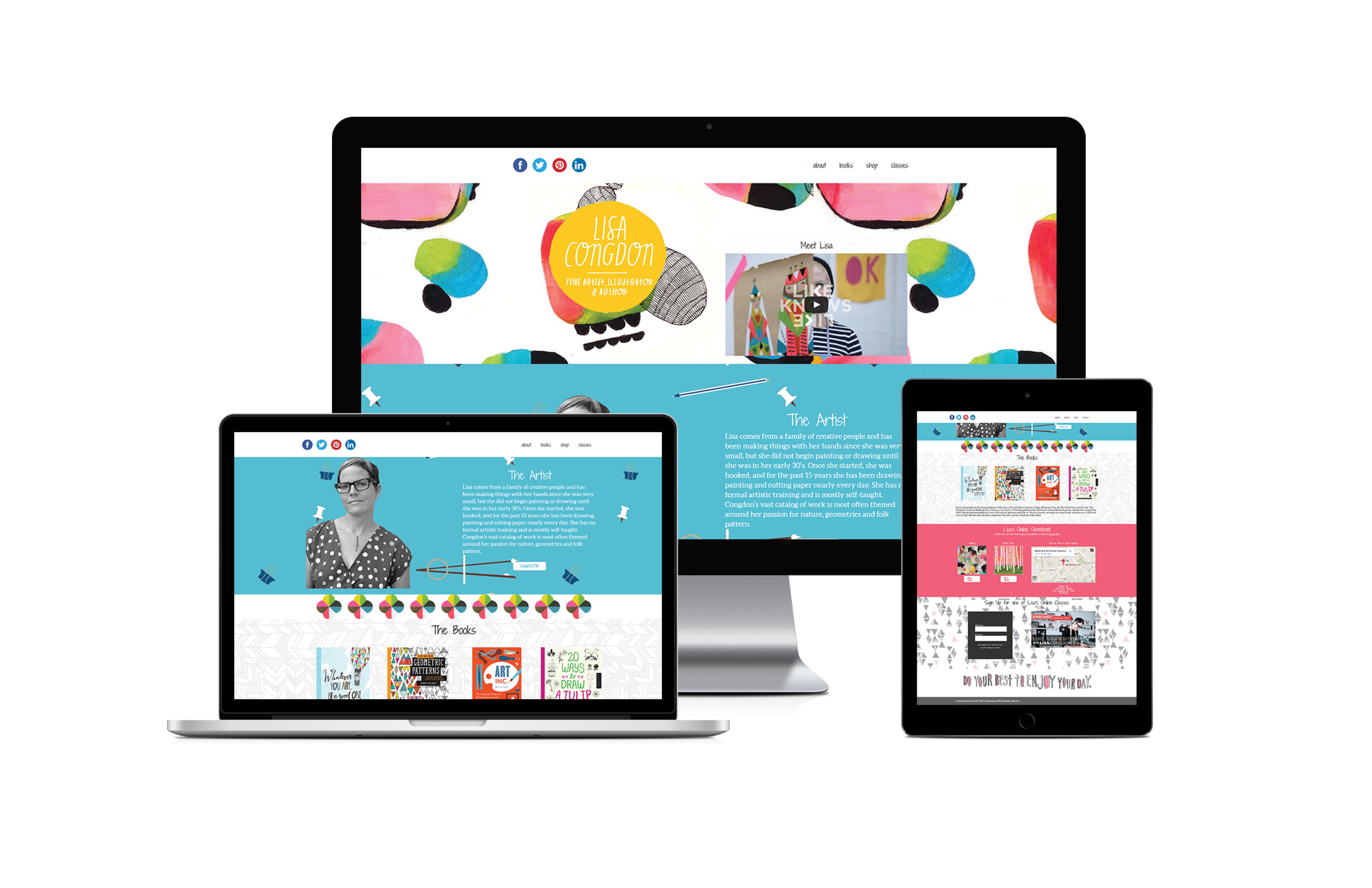 Artist Landing Page